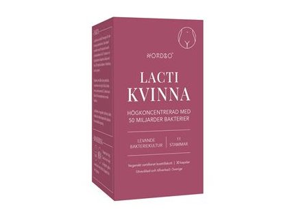 Lacti Kvinna 30 kapslí (Probiotika pro ženy) Podpora ženského zdraví a mikroflóry