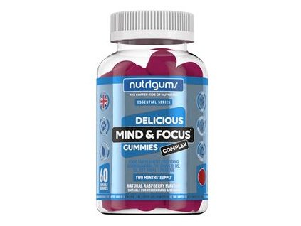 Mind and Focus Complex 60 gummies Gummies pro podporu duševní koncentrace a zaměření