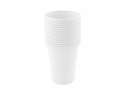 jednorazowe kubki plastikowe biale 200ml 100 szt