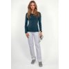 Dámské tričko s dlouhým rukávem MEDICAL karibsky modré (Velikost 2XL)