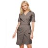 Zavinovací zdravotnické šaty EXKLUZIV - nugát (Velikost 42)