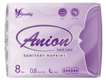 anionove vlozky anion na nocne pouzitie aunity 8 ks