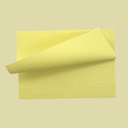 Flashcards yellow squared 80g