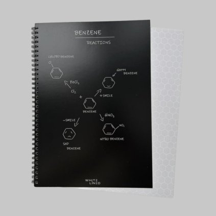 A4 blok White-Lined hexagon