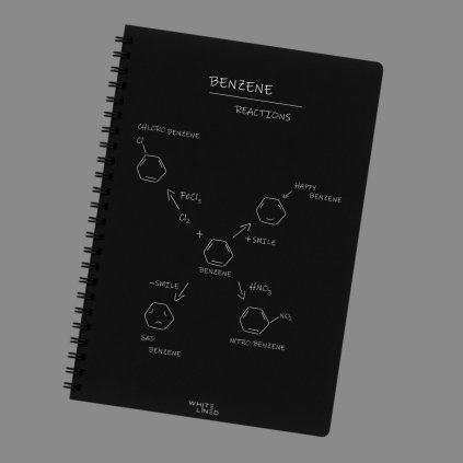A4 blok White-Lined hexagon