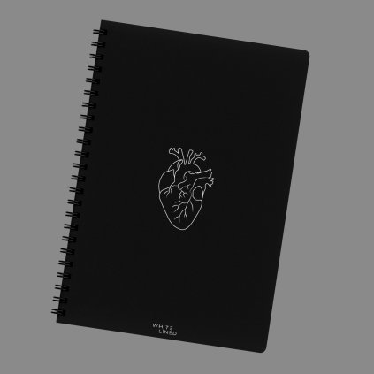 A4 blok White-Lined w linie