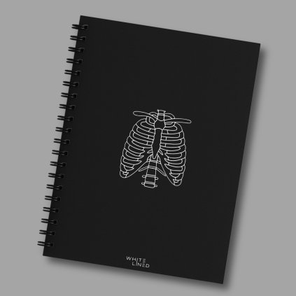 A5 blok White-Lined w linie