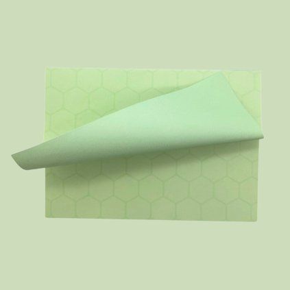 Flashcards green hexagonal 80g