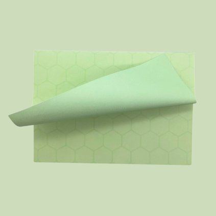 Zielone fiszki hexagonalne 80g