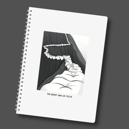 A4 notebook lined The Great Wall of Teeth
