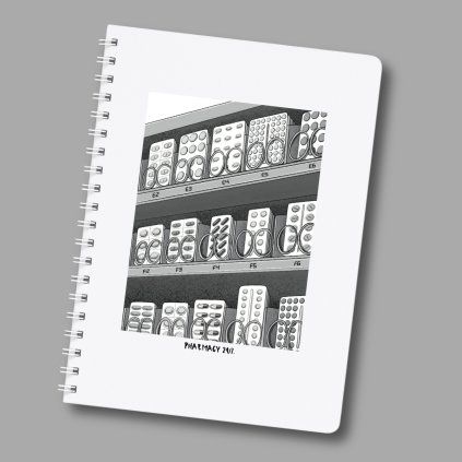 A5 notebook hexagonal Pharmacy 24/7