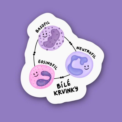 Naklejka Białe krwinki