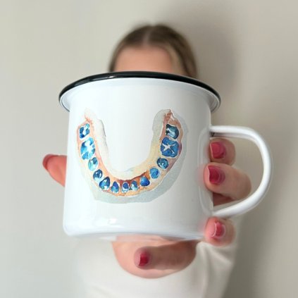 Kubek emaliowany Ząb