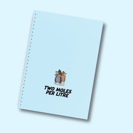 A4 Chemistry notebook hexagon