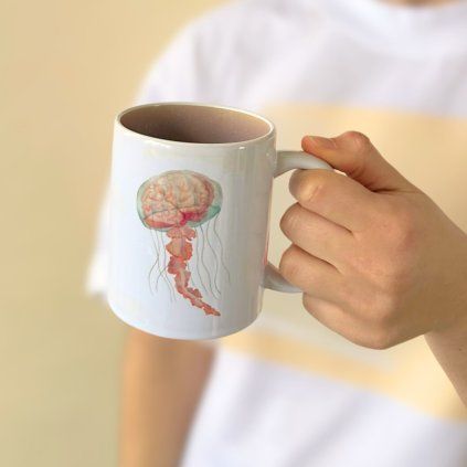 Kerámia bögre Jelly brain mázas belsővel