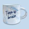 Keramický hrnek Time is brain