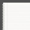 A4 notebook lined The Great Wall of Teeth