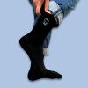 Socks Tooth with embroidery black