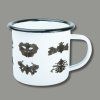 Enamel mug Rorschach