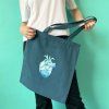 Tote bag Ocean heart