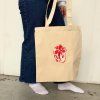Tote bag Pomegranate heart