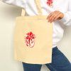 Tote bag Pomegranate heart