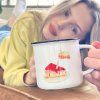 Ceramic enamel-style mug Delicious skin