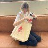 Tote bag Pomegranate heart large