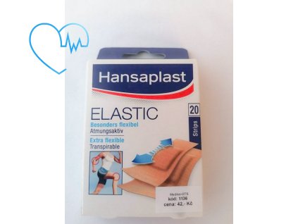 Náplast Hansplast Elastic 20 ks