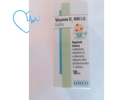 Vitamín D3 400 I.U. kapky 10 ml