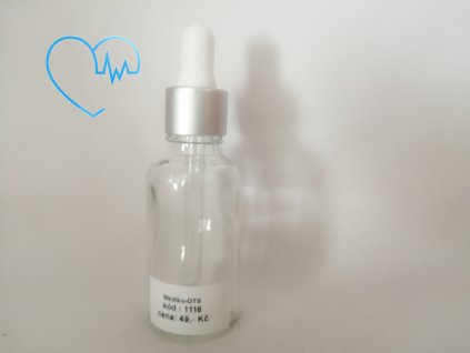 Skleněná lékovka čirá 30ml s kapátkem