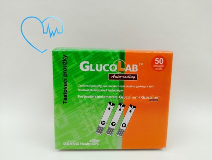Testovací proužky do glukometru Glucolab AC 50 ks