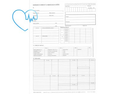428 Záznam o zdraví a nemocech dítěte