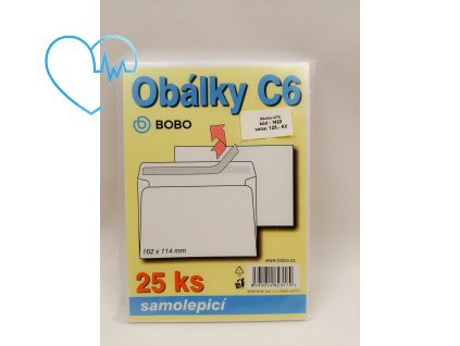 Obálky C6 25 ks