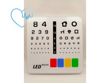 Optotyp Micro LED vzor číslice obrázky