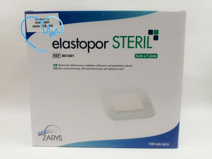 Elastopor steril 5x7,2cm 100 ks