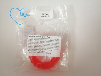 Kroužek masážní gelový 7 cm červený