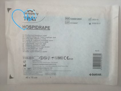 Rouška krycí Hospidrape 45x75 cm sterilní
