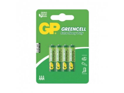 GP - baterie zinková Greencell AAA/LR3 4ks