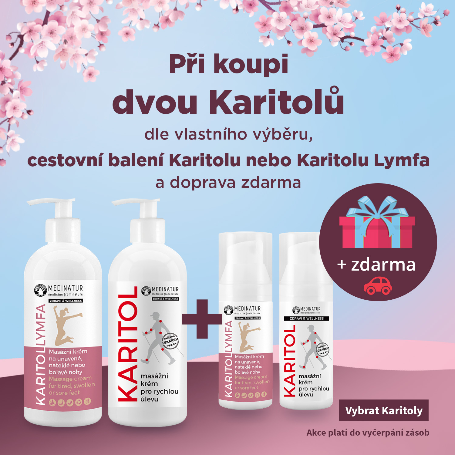 Karitol, akce, uleva od bolesti, úleva od otoků, sport