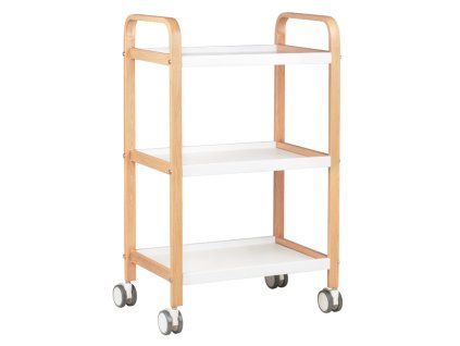 Kosmetický stolek HS-09 dřevo - bílý