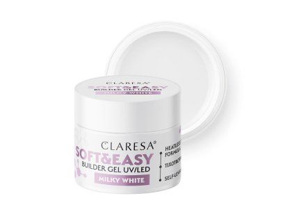 Claresa builder gel Soft&Easy gel mléčně bílý 12g