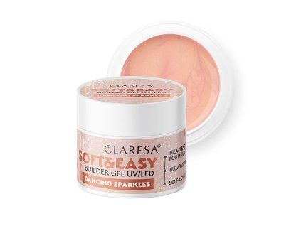 Claresa Soft&Easy dancing sparkles stavební gel 45g