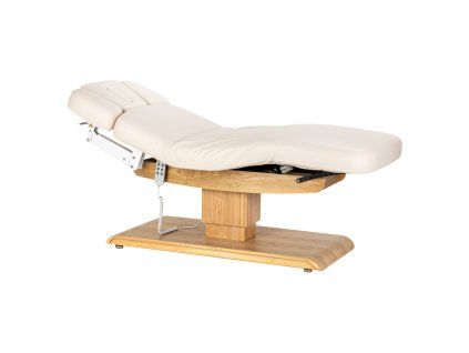 Lehátko SPA Sillon Relax krémové s světle hnědou základnou