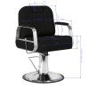 Holičské křeslo Gabbiano Rufo černé