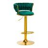 4Rico Bar Hocker QS-B313a sametově zelený
