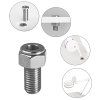 Držák trubicové lampy inox