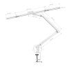 Stolní léčebná lampa Glow L03 bílá