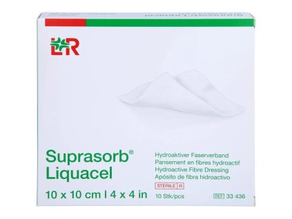 Krytí s hydrovláknem Suprasorb Liquacel, 10 ks