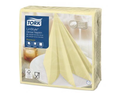 59347 478712 f tork linstyle champagne ubrousek vecere 39 x 39 cm 1 vrstva 50 ks